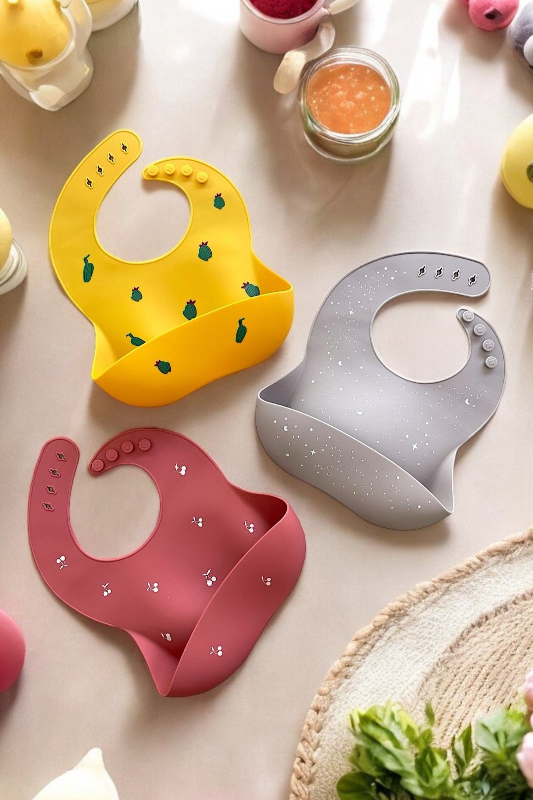 Silicone Bib with Design